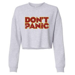 DonT Panic Cropped Pullover Crew