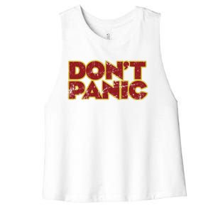 DonT Panic Women's Racerback Cropped Tank