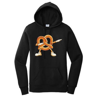 Dabbing Pretzel Dab Pretzel Dancing Pretzel Birthday Party Women's Pullover Hoodie