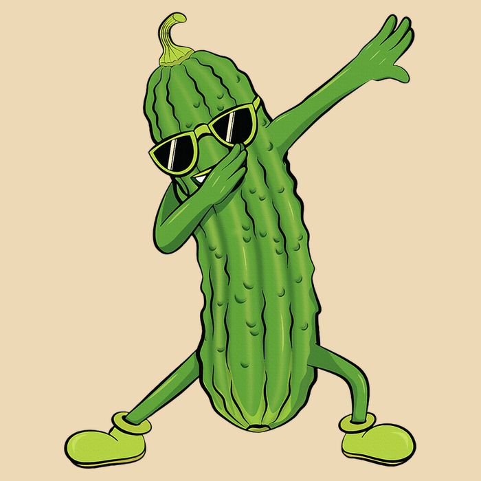 Dabbing Pickle Dancing Cucumber Lover Funny Gifts Drawstring Bag