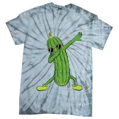 Dabbing Pickle Dancing Cucumber Lover Funny Gifts Tie-Dye T-Shirt
