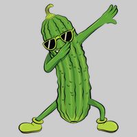 Dabbing Pickle Dancing Cucumber Lover Funny Gifts Tie-Dye T-Shirt