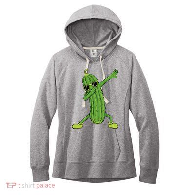 Dabbing Pickle Dancing Cucumber Lover Funny Gifts Women's Fleece Hoodie