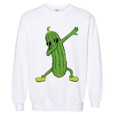 Dabbing Pickle Dancing Cucumber Lover Funny Gifts Garment-Dyed Sweatshirt