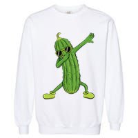 Dabbing Pickle Dancing Cucumber Lover Funny Gifts Garment-Dyed Sweatshirt