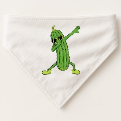 Dabbing Pickle Dancing Cucumber Lover Funny Gifts USA-Made Doggie Bandana