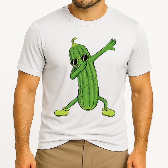 Dabbing Pickle Dancing Cucumber Lover Funny Gifts Performance Shirt