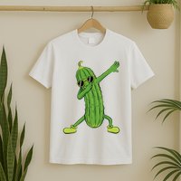 Dabbing Pickle Dancing Cucumber Lover Funny Gifts T-Shirt