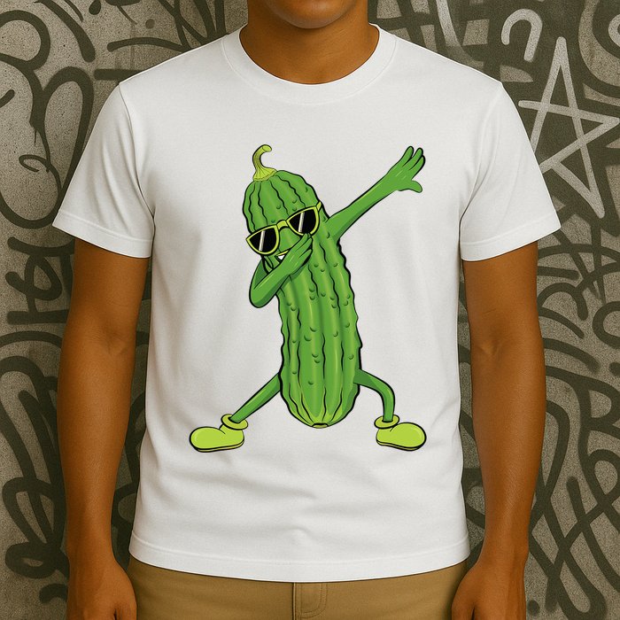 Dabbing Pickle Dancing Cucumber Lover Funny Gifts T-Shirt