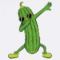Dabbing Pickle Dancing Cucumber Lover Funny Gifts T-Shirt