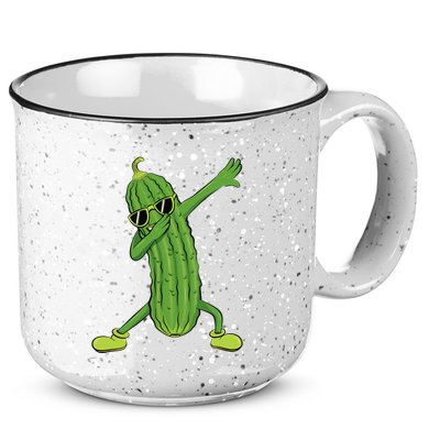 Dabbing Pickle Dancing Cucumber Lover Funny Gifts 15oz Campfire Ceramic Mug