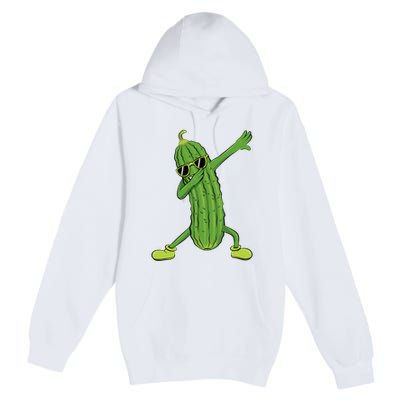 Dabbing Pickle Dancing Cucumber Lover Funny Gifts Premium Pullover Hoodie