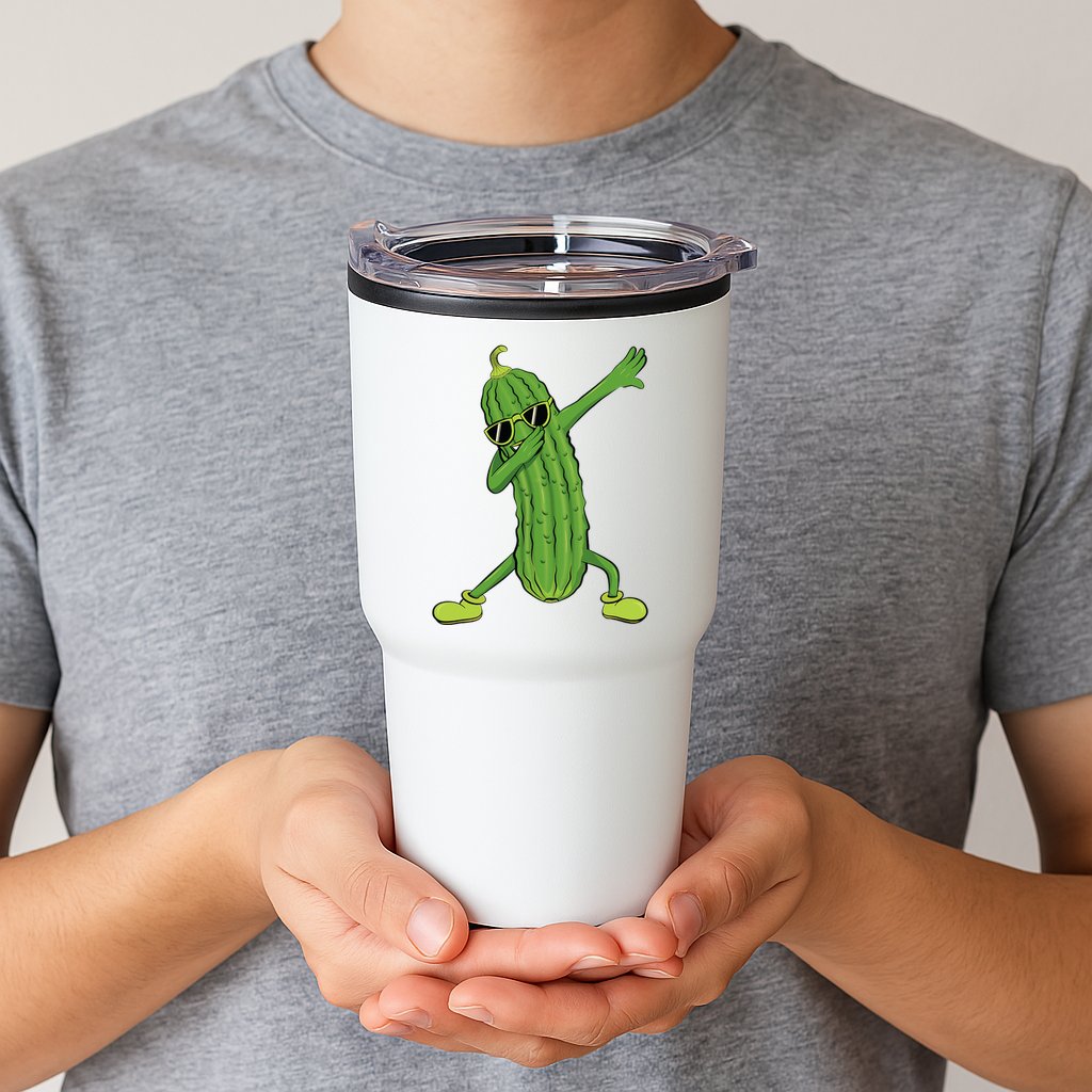 Dabbing Pickle Dancing Cucumber Lover Funny Gifts Tumbler