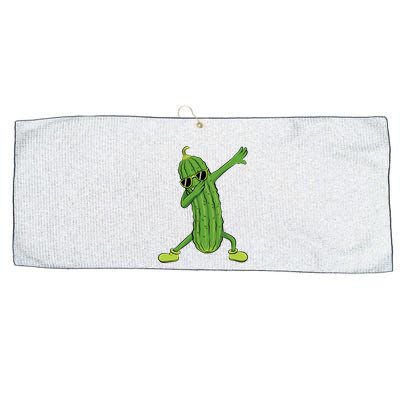 Dabbing Pickle Dancing Cucumber Lover Funny Gifts Large Microfiber Waffle Golf Towel
