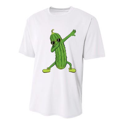 Dabbing Pickle Dancing Cucumber Lover Funny Gifts Youth Performance Sprint T-Shirt