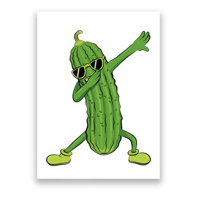 Dabbing Pickle Dancing Cucumber Lover Funny Gifts Poster