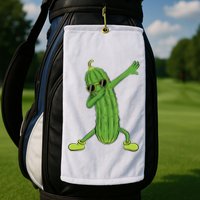 Dabbing Pickle Dancing Cucumber Lover Funny Gifts Golf Towel