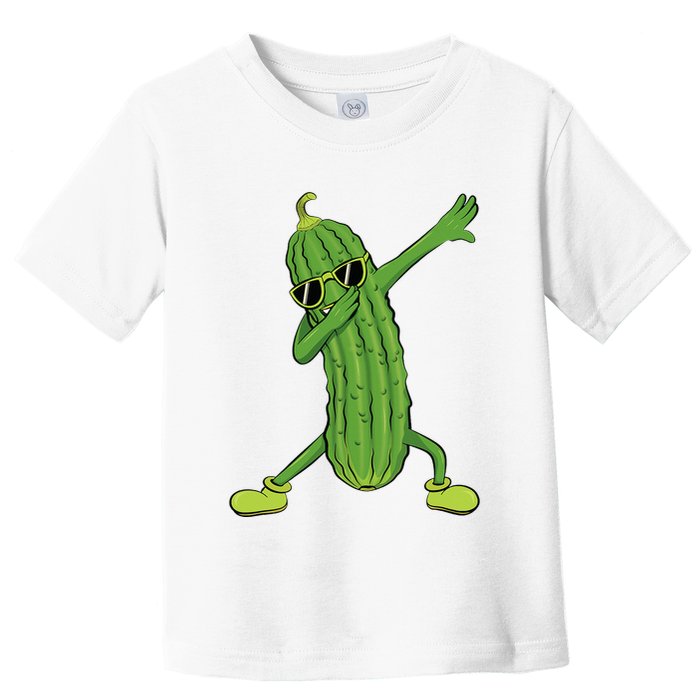 Dabbing Pickle Dancing Cucumber Lover Funny Gifts Toddler T-Shirt
