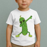 Dabbing Pickle Dancing Cucumber Lover Funny Gifts Toddler T-Shirt