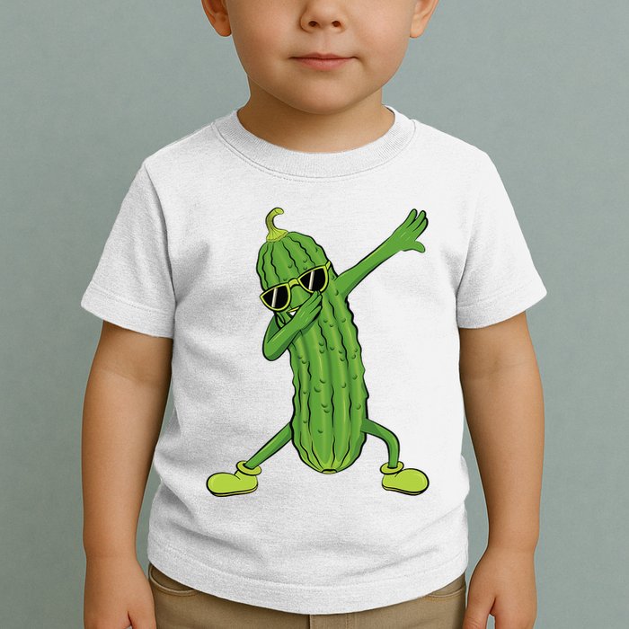 Dabbing Pickle Dancing Cucumber Lover Funny Gifts Toddler T-Shirt