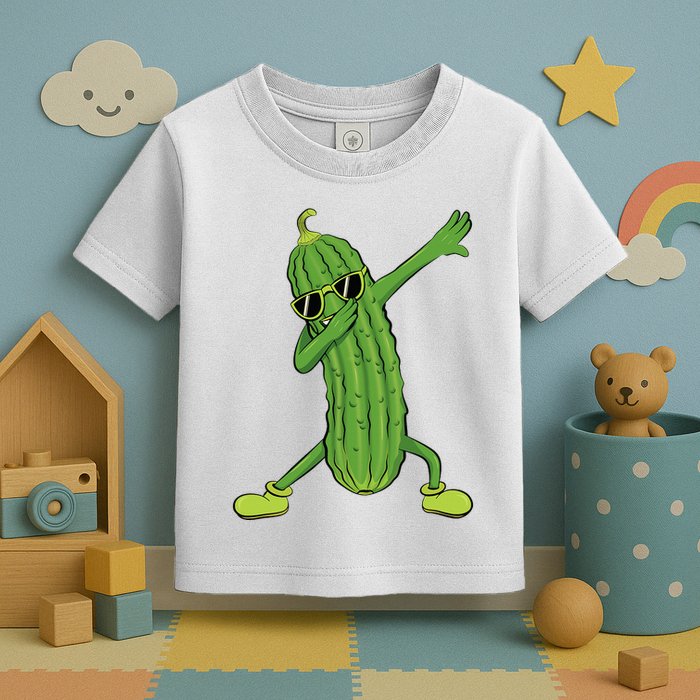 Dabbing Pickle Dancing Cucumber Lover Funny Gifts Toddler T-Shirt