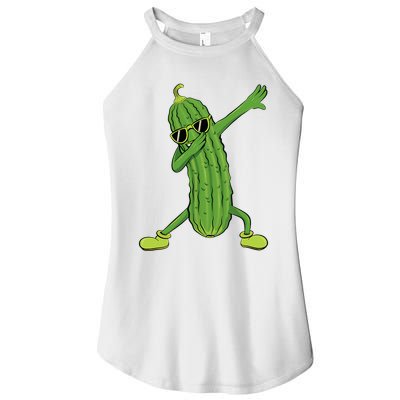 Dabbing Pickle Dancing Cucumber Lover Funny Gifts Women's Perfect Tri Rocker Tank