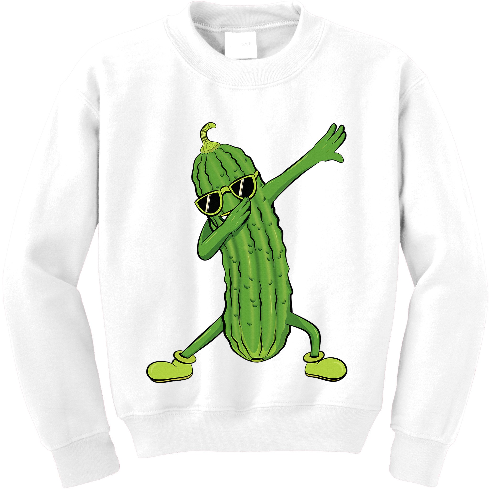 Dabbing Pickle Dancing Cucumber Lover Funny Gifts Kids Sweatshirt