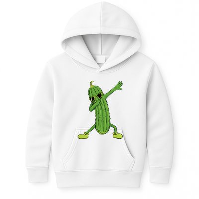 Dabbing Pickle Dancing Cucumber Lover Funny Gifts Kids Hoodie