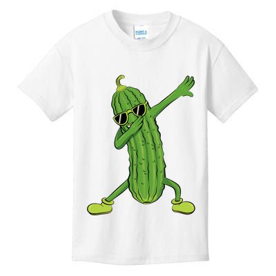 Dabbing Pickle Dancing Cucumber Lover Funny Gifts Kids T-Shirt