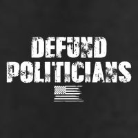 Defund Politicians Distressed Vintage USA Flag Trucker Hat