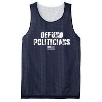 Defund Politicians Distressed Vintage USA Flag Mesh Reversible Basketball Jersey Tank