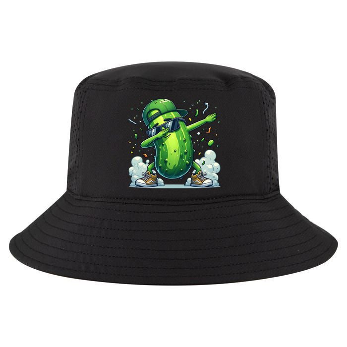 Dabbing Pickle Dancing Cucumber Lover Funny Sunglass Gift Cool Comfort Performance Bucket Hat