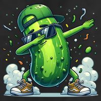 Dabbing Pickle Dancing Cucumber Lover Funny Sunglass Gift Cool Comfort Performance Bucket Hat