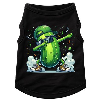 Dabbing Pickle Dancing Cucumber Lover Funny Sunglass Gift Doggie Tank