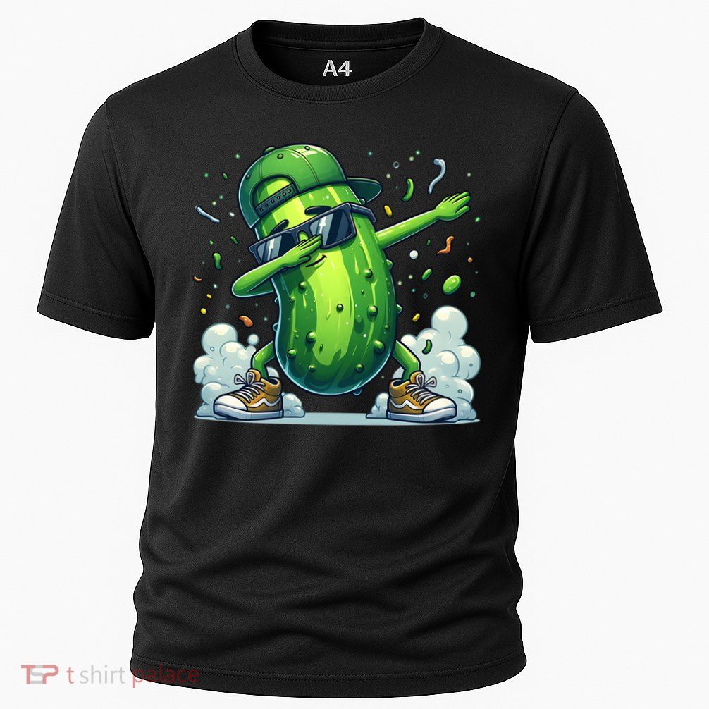 Dabbing Pickle Dancing Cucumber Lover Funny Sunglass Gift Performance Shirt