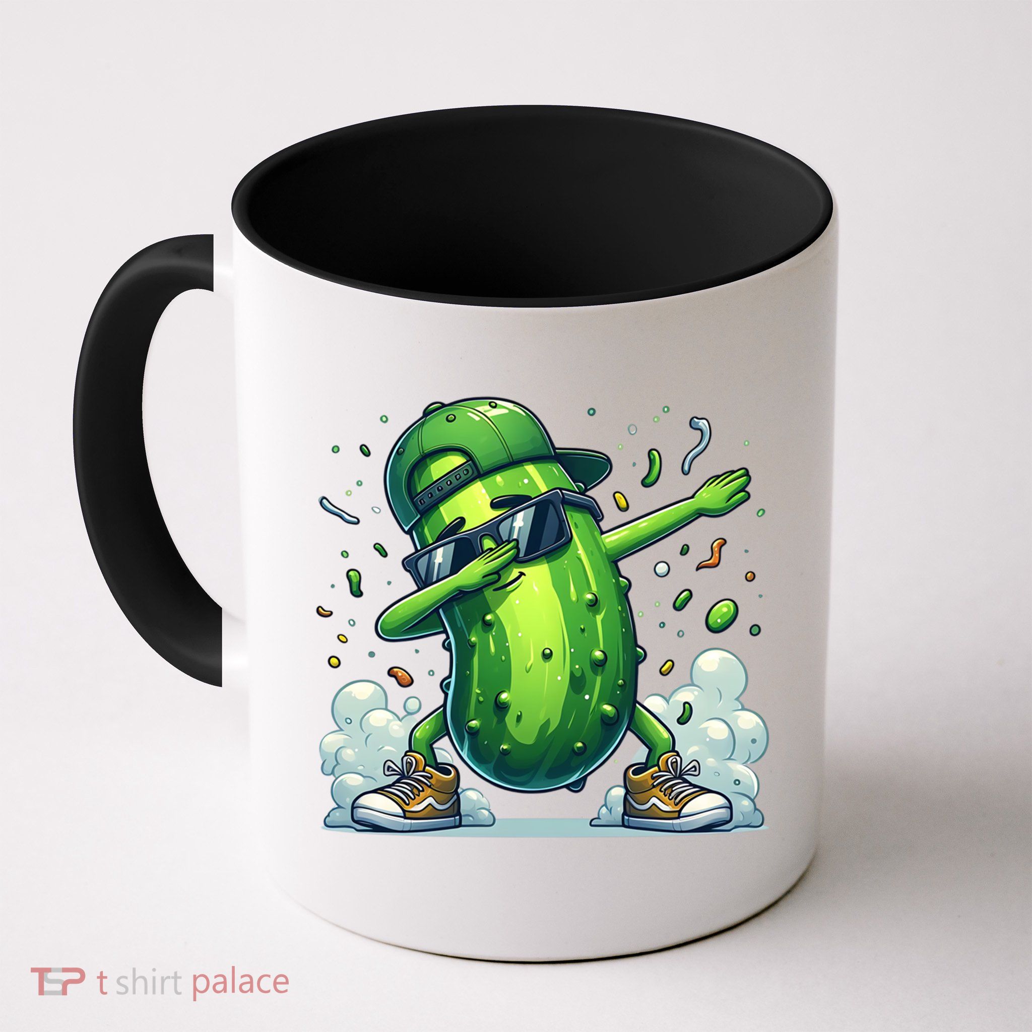 Dabbing Pickle Dancing Cucumber Lover Funny Sunglass Gift Mug
