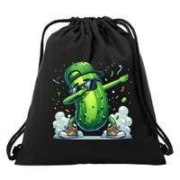 Dabbing Pickle Dancing Cucumber Lover Funny Sunglass Gift Drawstring Bag