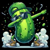 Dabbing Pickle Dancing Cucumber Lover Funny Sunglass Gift Drawstring Bag