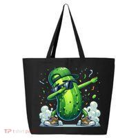 Dabbing Pickle Dancing Cucumber Lover Funny Sunglass Gift 25L Jumbo Tote