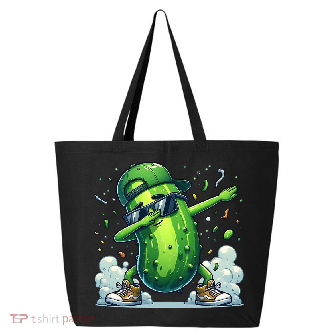 Dabbing Pickle Dancing Cucumber Lover Funny Sunglass Gift 25L Jumbo Tote