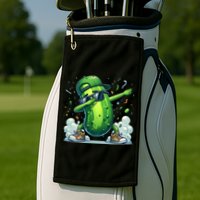 Dabbing Pickle Dancing Cucumber Lover Funny Sunglass Gift Golf Towel