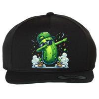 Dabbing Pickle Dancing Cucumber Lover Funny Sunglass Gift Wool Snapback Cap