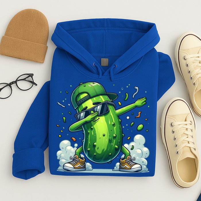 Dabbing Pickle Dancing Cucumber Lover Funny Sunglass Gift Hoodie