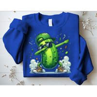 Dabbing Pickle Dancing Cucumber Lover Funny Sunglass Gift Sweatshirt
