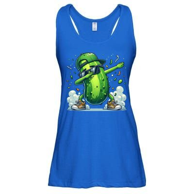 Dabbing Pickle Dancing Cucumber Lover Funny Sunglass Gift Ladies Essential Flowy Tank
