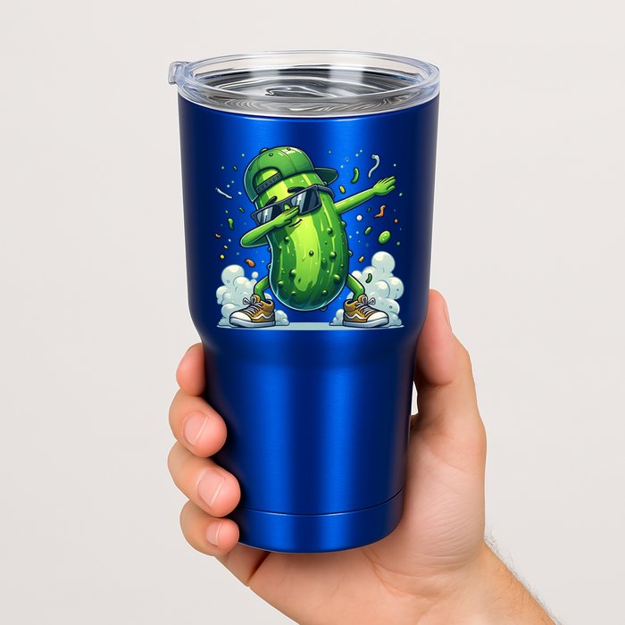 Dabbing Pickle Dancing Cucumber Lover Funny Sunglass Gift Tumbler