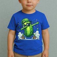 Dabbing Pickle Dancing Cucumber Lover Funny Sunglass Gift Toddler T-Shirt