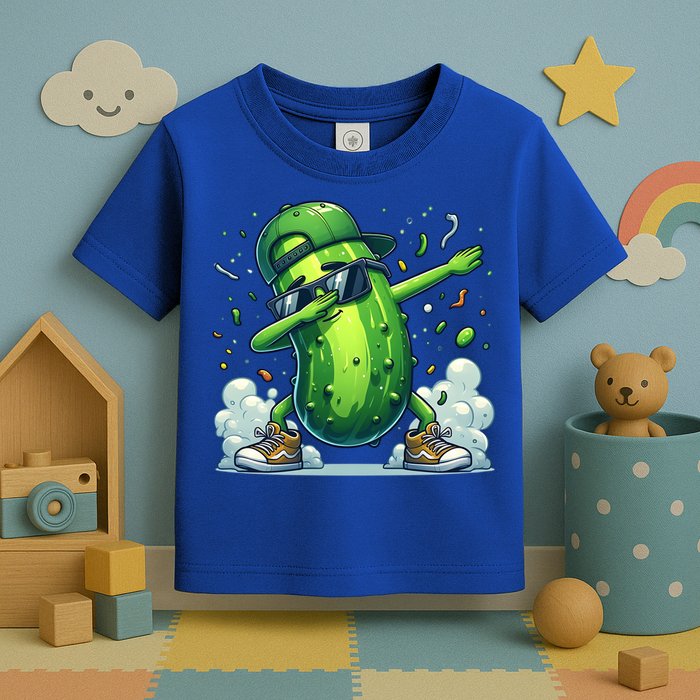 Dabbing Pickle Dancing Cucumber Lover Funny Sunglass Gift Toddler T-Shirt
