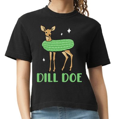 Dill Pickle Dill Doe Dark Inappropriate Offensive Comfort Colors Boxy T-Shirt