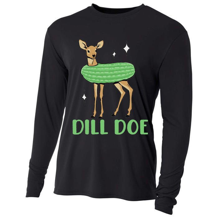 Dill Pickle Dill Doe Dark Inappropriate Offensive Cooling Performance Long Sleeve Crew